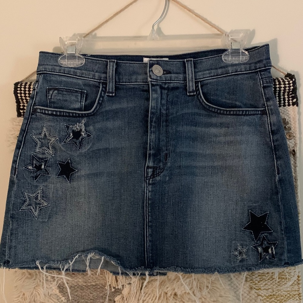 Hudson brand mini jean skirt